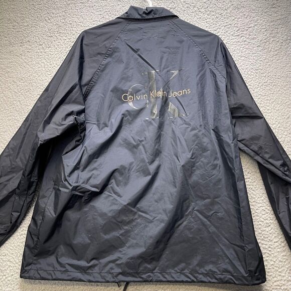 Calvin Klein Jacket Womens Medium Navy Blue Windbreaker - Picture 9 of 10